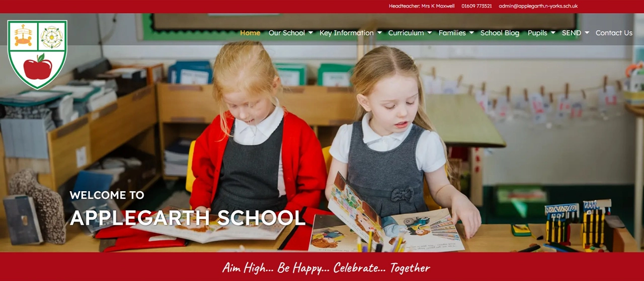 APPLEGARTH SCHOOL - Website design