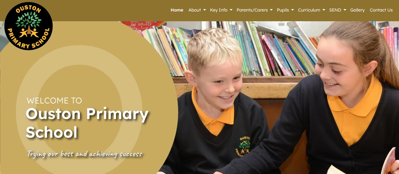 Ouston Primary School - Website design