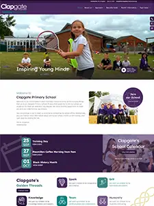 Clapgate Primary School - Website design